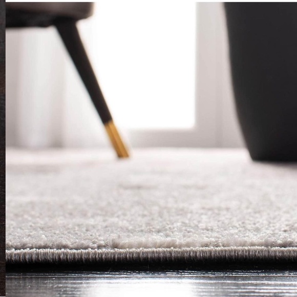 Floral Gray and Pink Area Rug - Picture 4 of 7